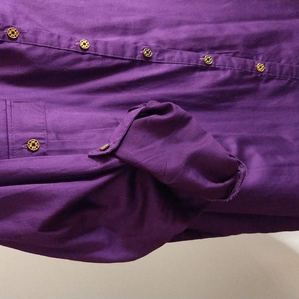 Jaclyn Smith Purple Button Down Sz 2X - Picture 4 of 12